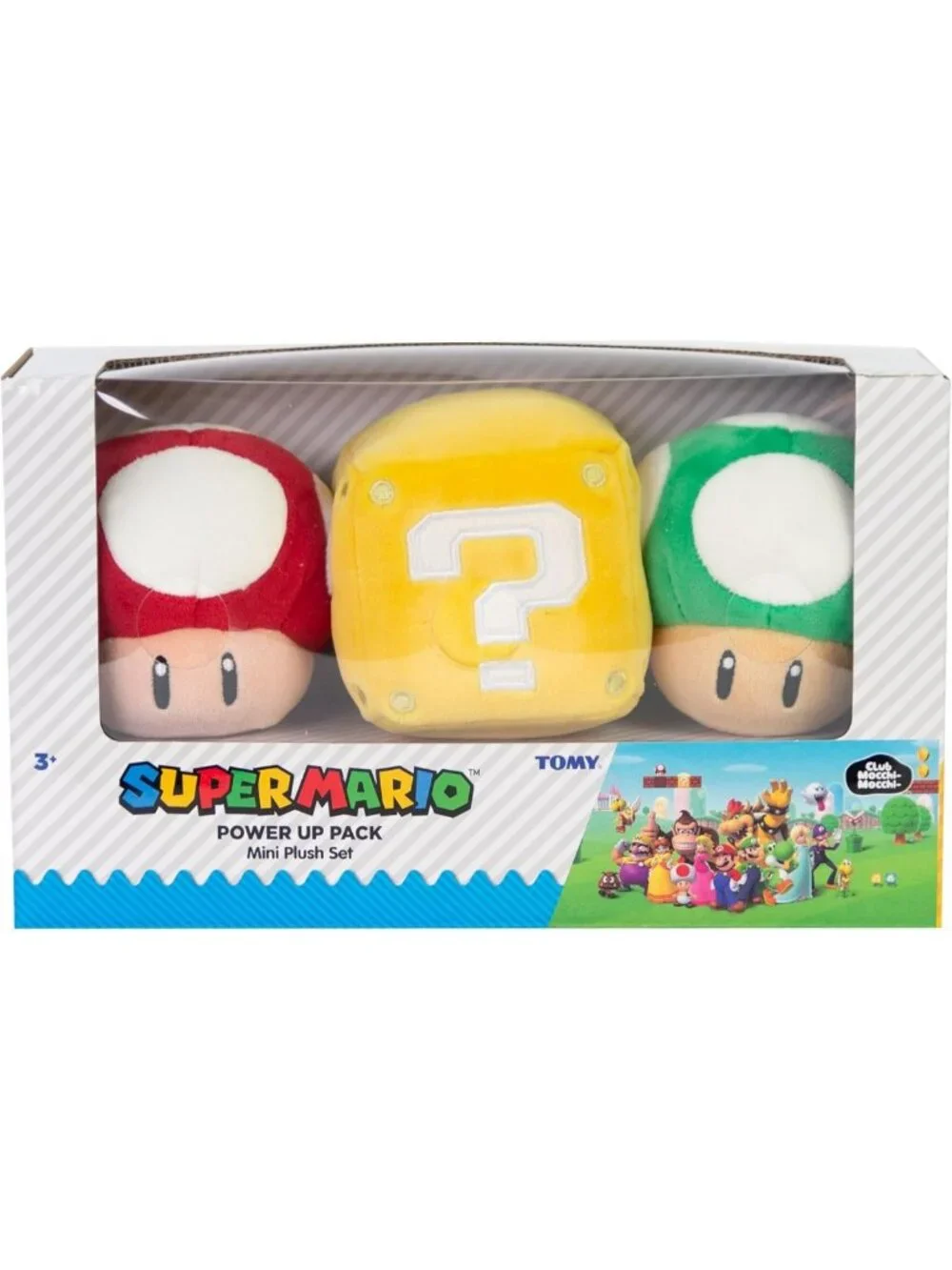 Super Mario Power Up Plush - Cute 3 Inch Collectible Stuffed Toy, Soft & Fun